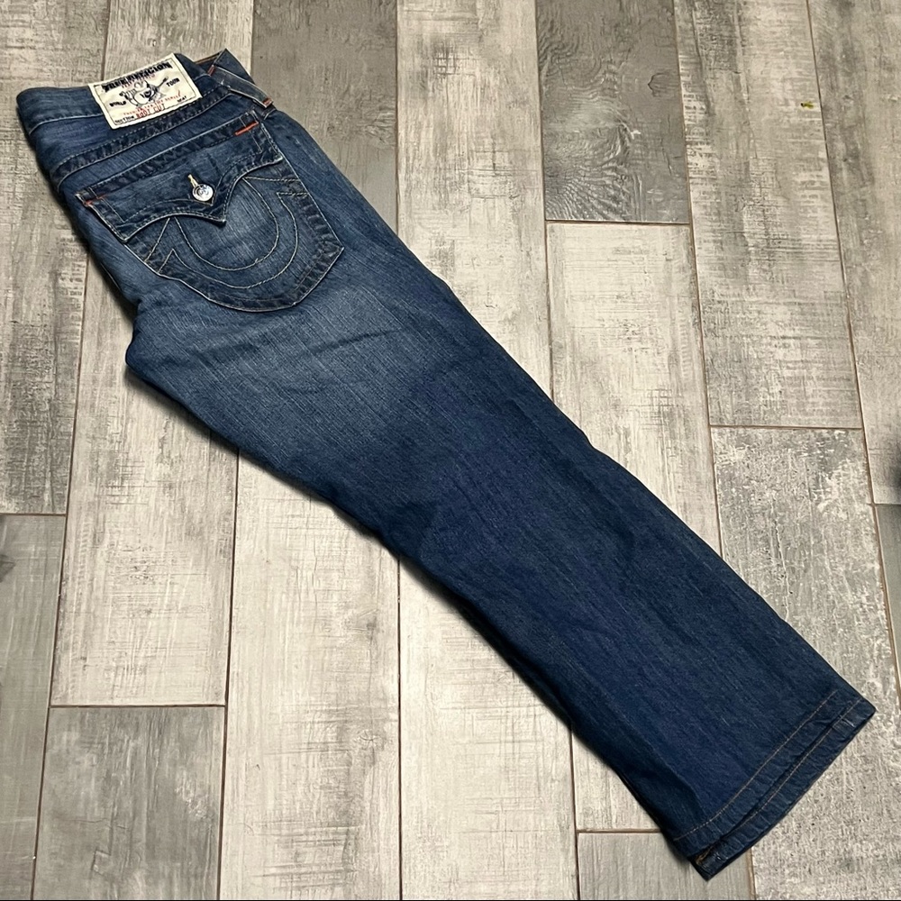 True Religion Super T Rigid Denim Boot Cut Flare Jean 30